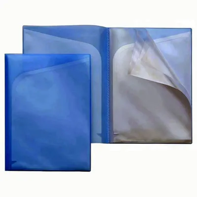 Produktbild von FSY Sichttaschen-Mappe, A4, Innentaschen, PP blau 4250037426939