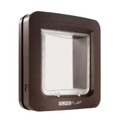 Produktbild von Trixie SureFlap Freilauftür mit Mikrochiperkennung 26,2 × 28,1 cm, braun