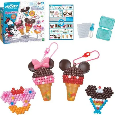 Image de Aquabeads Le Coffret des Glaces Mickey 35170, Perles qui Collent avec de l'Eau, Loisir Créatif Pour Enfant