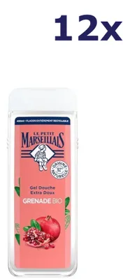 Produktbild von 12x Le Petit Marseillais Granatapfel-Duschgel 400 ml