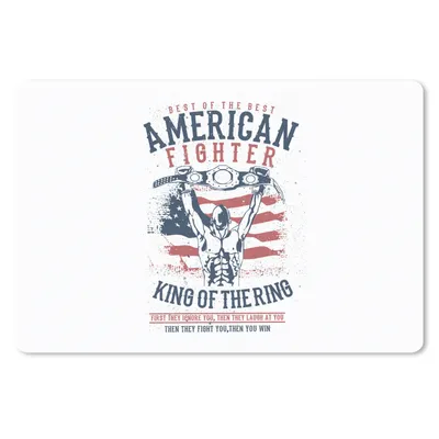 Produktbild von MuchoWow® Schreibtischunterlage Mancave - Boxen - Amerika - Altmodisch 60x40 cm - XXL Mauspad - Großes Mauspad