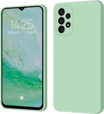 Produktbild von Hülle für Samsung Galaxy A23 5G Case Cover Bumper Silikon Softgrip Schutzhülle Farbe: Türkis