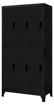 Produktbild von Metallschrank für Schließfächer, Lagerschrank, Aktenschrank, Fächerschrank, Spind, Umkleideschrank, Anthrazit 90x45x180 cm