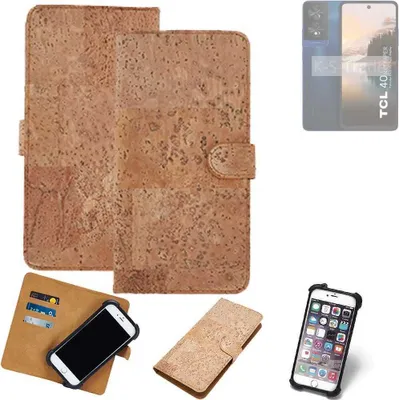 Produktbild von K-S-Trade Hülle kompatibel mit TCL 40 NXTPAPER  Kork Handyhülle Cover  Schutzhülle TPU Case Bumper in Hellbraun, (1x)
