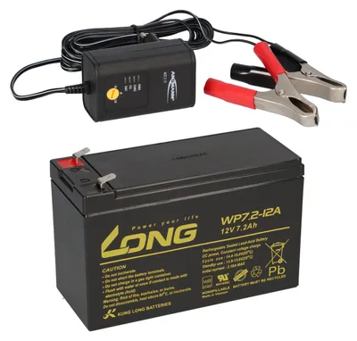 Image de BATTERIE BLEI 12V 7,2Ah compatible GEL 7,0Ah 6,5Ah 7Ah pour VOITURE ENFANT + CHARGEUR KU