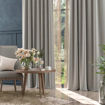 Obrázok produktu pre Záves na páske Velúr Moradi Grey 140x250cm