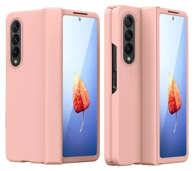 Produktbild von Für Samsung Galaxy Z Fold4 5G Kunststoff Handy Tasche Etuis Hülle + Glas + Stift