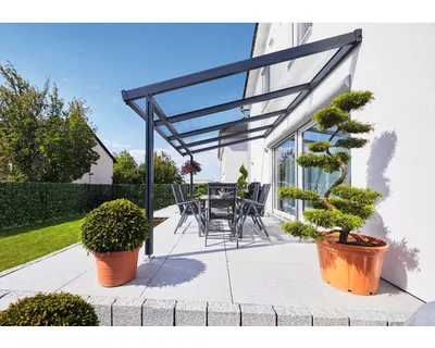 Produktbild von Terrassenüberdachung gutta Premium VSG Sicherheitsglas 611 x 306 cm anthrazit
