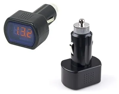 LED Zigarettenanzünder Batterietester Voltmeter 12-24V