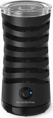 Produktbild von KitchenBrothers Elektrischer Milchaufschäumer - 4-in-1 - Milchquirl - 240 ML - Praktischer Milchschäumer - Schwarz