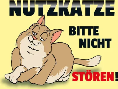 Produktbild von vianmo Holzschild 30x40 cm Nutzkatze bitte nicht stören