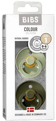 Productafbeelding van Bibs Fopspeen maat 3 - sage/huntergreen 2pack (2 stuks)