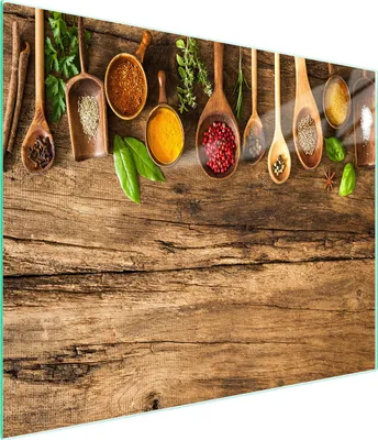 Obrázek produktu pro Skleněné prkénko na krájení 52x30 Koření