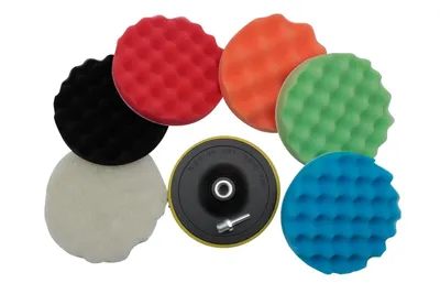 Produktbild von Polierscheibe Polierteller Polierschwamm Polierpad mit Klettverschluss  Ø150 mm