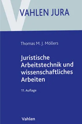 Produktbild von Juristische Arbeitstechnik und wissenschaftliches Arbeiten