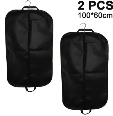 Produktbild von 2er Set Premium Kleidersäcke hochwertige Anzugtasche Kleidertasche Business für Reisen und Aufbewahrung von Anzügen, Hemden Anzugsack