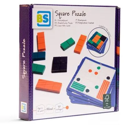 Produktbild von BS Toys Square Puzzle Holz - Formspiel