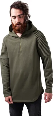 Immagine prodotto di Urban Classics Uomo Maniche a pieghe Terry Hoody oliva - S