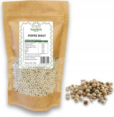 Zdjęcie produktu dla Pieprz biały ziarno 50g Naturini