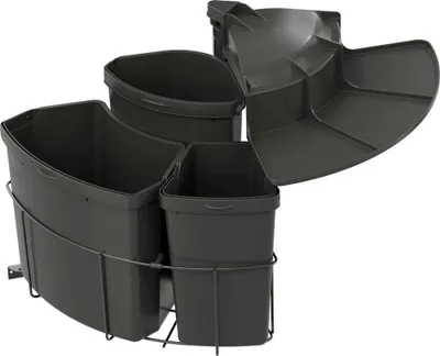 Image de Centre de déchets n° 720686 Seau pivotant 19, 12 et 9 litres anthracite
