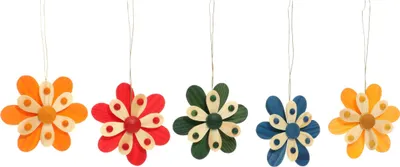 Obrázok produktu pre Závesné jarné kvety 5 kusov ŠxVxH=6x6x2cm NOVINKA