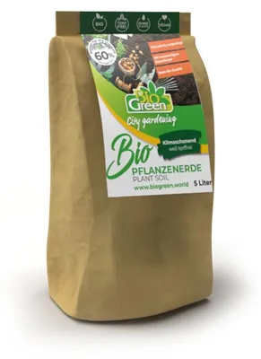 Produktbild von BioGreen 5L  qualitative torffreie PflanzenErde mit Eisendünger
