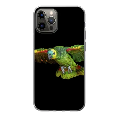 Produktbild von MuchoWow® Handyhülle Schutzhülle Hülle für iPhone 13 Pro Papagei - Vogel - Federn Silikon Softcase Handy Hülle - Handy-Tasche