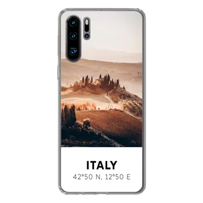 Produktbild von MuchoWow® Handyhülle Schutzhülle Hülle für Huawei P30 Pro Toskana - Italien - Sommer Silikon Softcase Handy Hülle - Schutzdeckel
