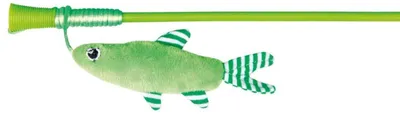 Produktbild von TRIXIE Spielangel Fisch, Kunststoff / Plüsch, Katzenminze, 42 cm