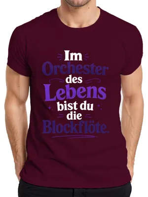 Zdjęcie produktu dla Koszulka męska "Statement Sarkazmu", kolor burgundowy, rozmiar 3XL