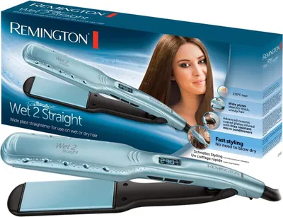 Produktbild von REMINGTON Haarglätter Wet-2-Straight Wide Plate S7350 Glätteisen mit breiten Platten
