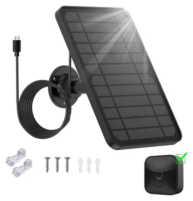 Solarmodul für Blink Außenkamera, wasserdicht, 4 m Kabel