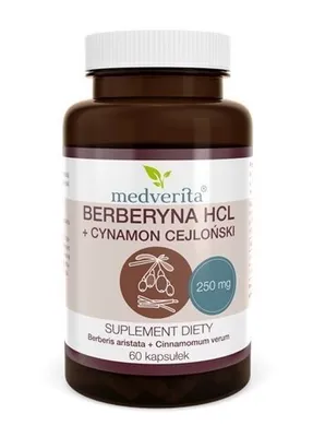 Produktbild von Medverita Berberin HCL 98% + Zimt 60 Kapseln