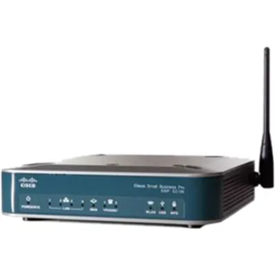 Produktbild von Cisco SRP 521W Wi-Fi 4 IEEE 802.11n  Drahtlos Router - 2,40 GHz ISM-Band - 1 x Antenne - 6,75 MB/s Drahtlosgeschwindigkeit - 4 x Netzwerk-Anschluss - 1 x Breitband-Anschluss - USB - Fast Ethernet