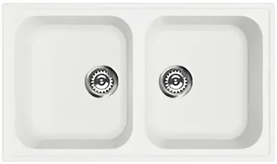 Obrázek produktu pro Smeg LZ862B, Podstavný dřez, Obdélníkový, Bílá, 2 misky/misek, 371 x 420 mm, 21 cm
