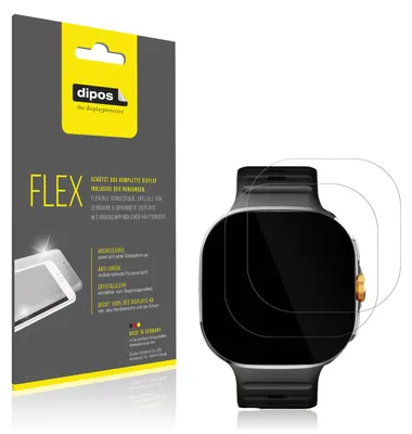 Immagine prodotto di 2x Pellicola protettiva per M99 2.4 Zoll Smartwatch, rivestimento al 100%, Protezione dipos Flex