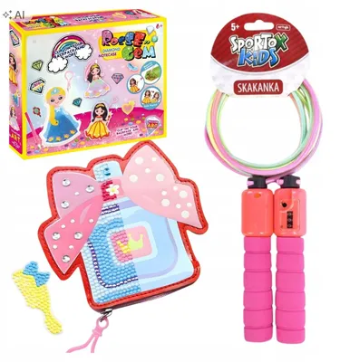 Produktbild von LittleKingdom Skakanka z Licznikiem i Haftem Diamentowym