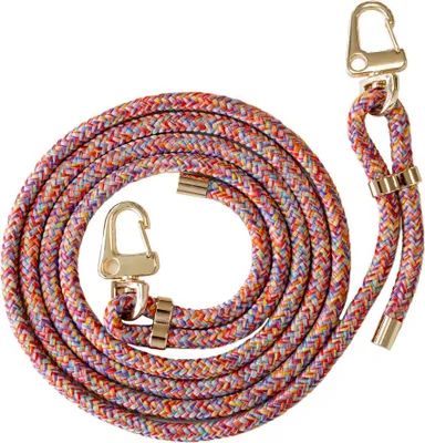 Produktbild von Handykette, 78 cm, Regenbogen & Gold, mit verstellbaren goldenen Clips, für iPhone & Samsung