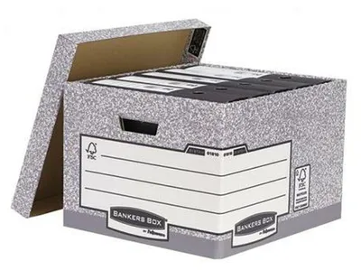 Obrázek produktu pro Fellowes Bankers Box, Šedá, 660 g, 380 x 430 x 287 mm, 387 x 445 x 294 mm, 1 kusů, 10 kusů