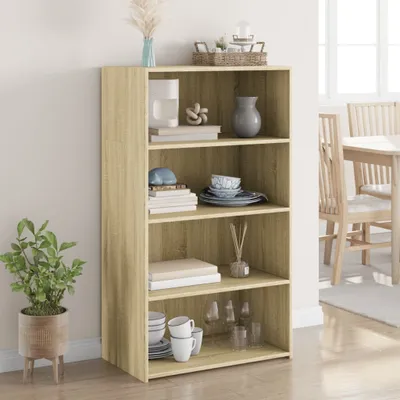 Produktbild von vidaXL Highboard Sonoma-Eiche 70x41x124 cm Holzwerkstoff