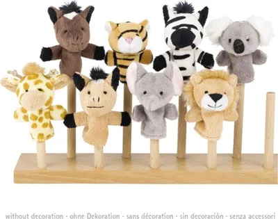 Image de Set de marionnettes à doigt Goki Animaux sauvages