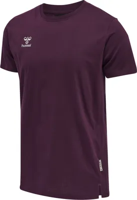 Produktbild von hummel hmlMOVE GRID Baumwolle T-SHIRT S/S KID - GRAPE WINE - 152