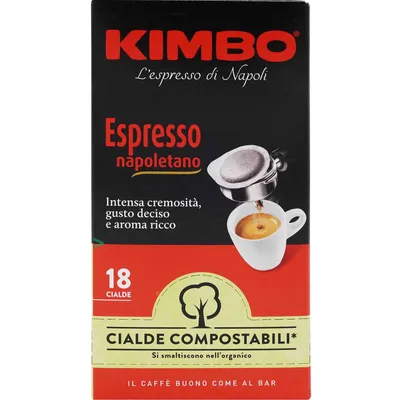 Produktbild von Kimbo Espresso Napoli 15 Kaffee-Pads 3er Pack (3x109,5g Packung) + usy Block