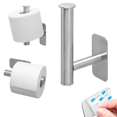 Produktbild von bremermann Bad-Serie PIAZZA TAPE Toilettenpapierhalter/Ersatzrollenhalter 2in1