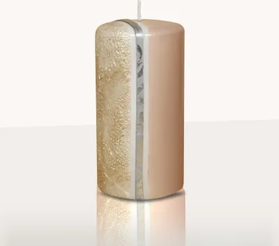 Produktbild von Designkerze Atica  Stumpenkerze Taupe 140 x Ø 70 mm