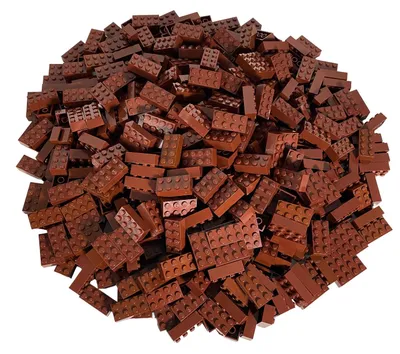 Produktbild von LEGO® 2x4 Steine Bausteine Rotbraun - 3001 NEU! Menge 100x