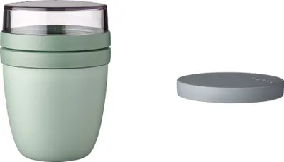 Produktbild von Mepal | Lunchpot Switch Ellipse | mach aus deinem Lunchpot einen Snackpot | praktischer Müslibecher | geeignet für Tiefkühler, Mikrowelle & Spülmaschine | Nordic Sage