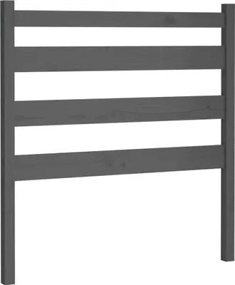 Produktbild von vidaXL Kopfteil Grau 96x4x100 cm Massivholz Kiefer