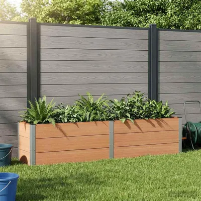 Image de Maison Exclusive - Hochbeet Braun 250 x 50 x 54 cm