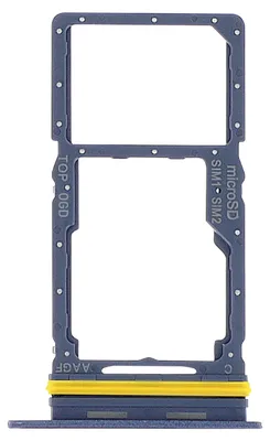 Obrázek produktu pro Clappio, zásobník na SIM karty (dvě Nano SIM a MicroSD) – náhradní díl pro Galaxy A17 5G, modrý